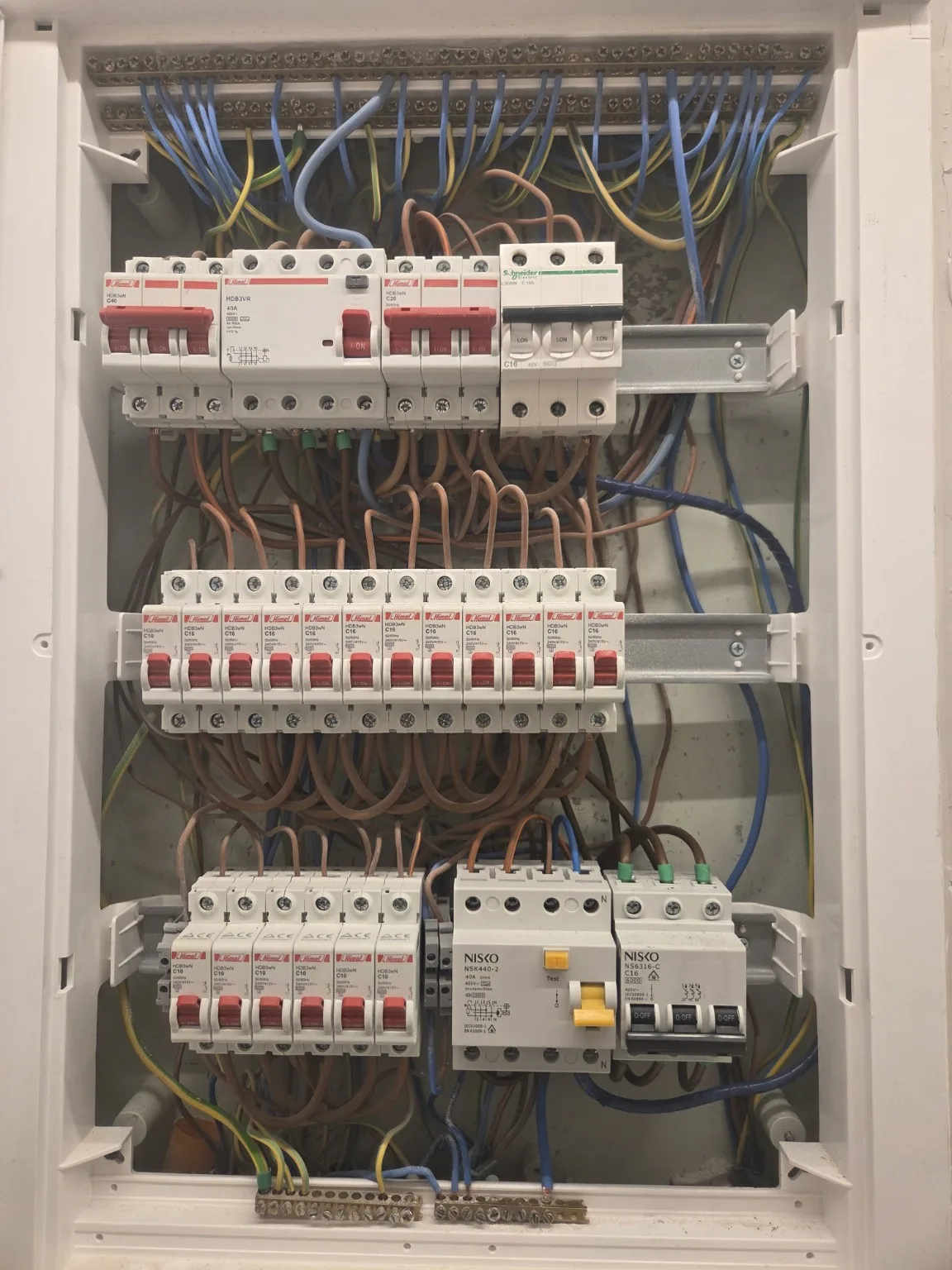 Electrical panel and protection for an EV charging circuit